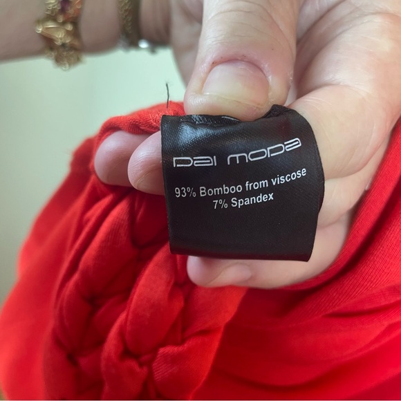 NWT Dai Moda Keenya Orange Dress Size Large - Picture 10 of 17